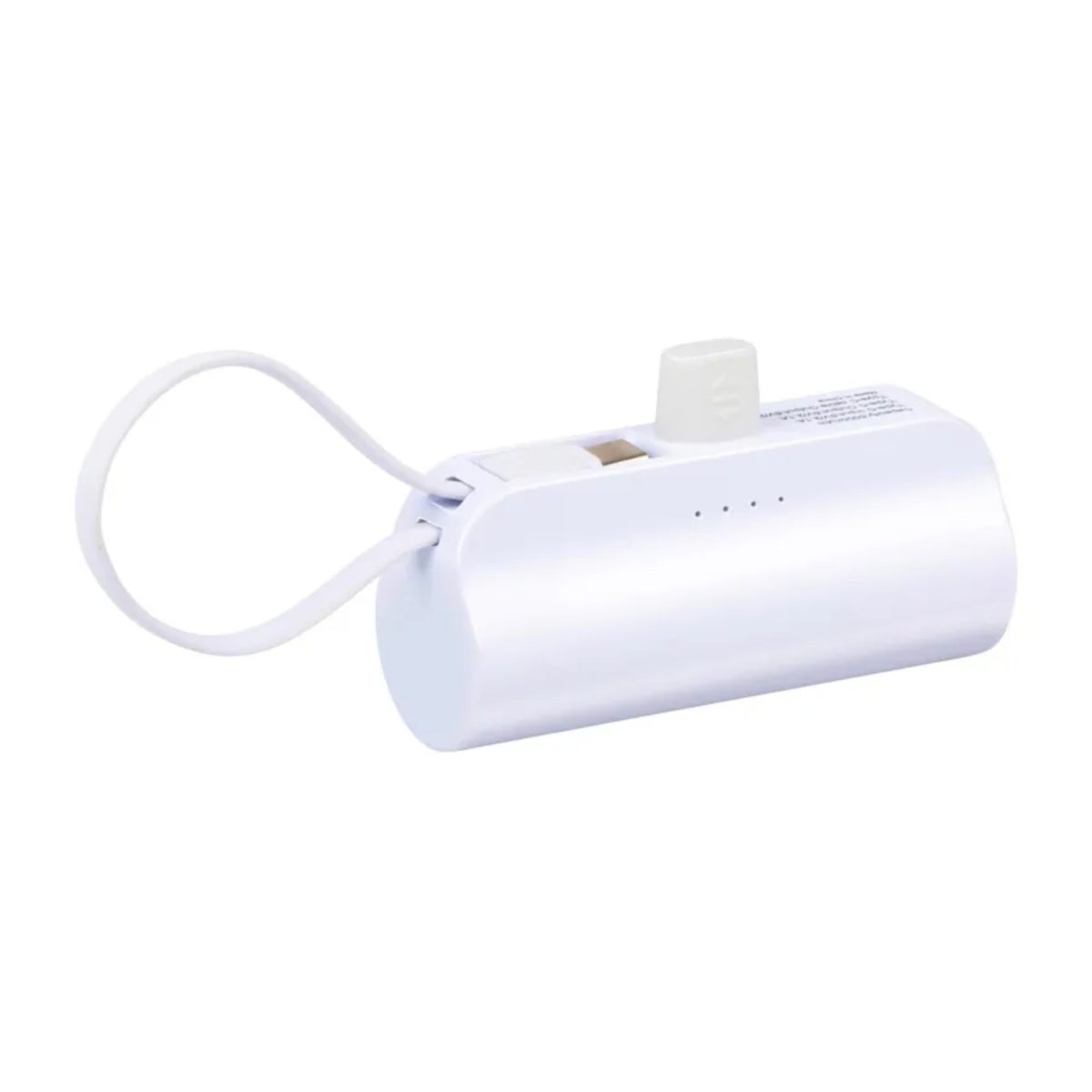 Grundig Powerbank 5000mAh Bianca Supporto Stand USB-C Caricabatterie Portatile - immagine 2