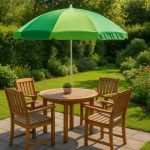 Crivit Ombrellone Spiaggia 140 cm Protezione UV Regolabile con Sacca140x165-175 cm - immagine 2