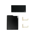Crelando Pannello Forato da Parete Nero Porta Minuterie 46,5x2,4x36,5 cm nero - immagine 2