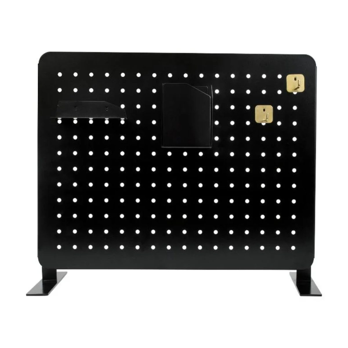 Crelando Pannello Forato da Parete Nero Porta Minuterie 46,5x2,4x36,5 cm nero - immagine 3