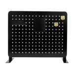 Crelando Pannello Forato da Parete Nero Porta Minuterie 46,5x2,4x36,5 cm nero - immagine 3