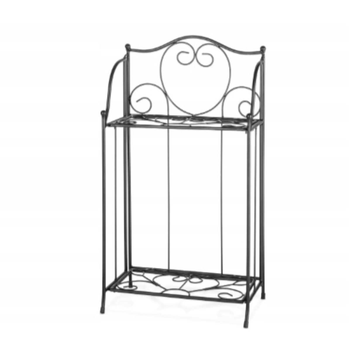 Livarno Home Portafiori Pieghevole Nero 65x35cm per Terrazzo e Casa Metallo - immagine 2