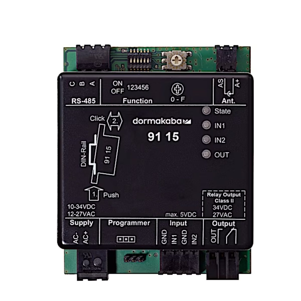Dormakaba Lettore Remoto 91 15 Controllo Accessi Modulo RFID Sicurezza - immagine 2