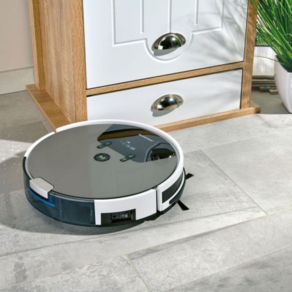 Robot Aspirapolvere Silvercrest SSRA1 WiFi 2600Pa 5 smart APP Bianco e nero - immagine 7