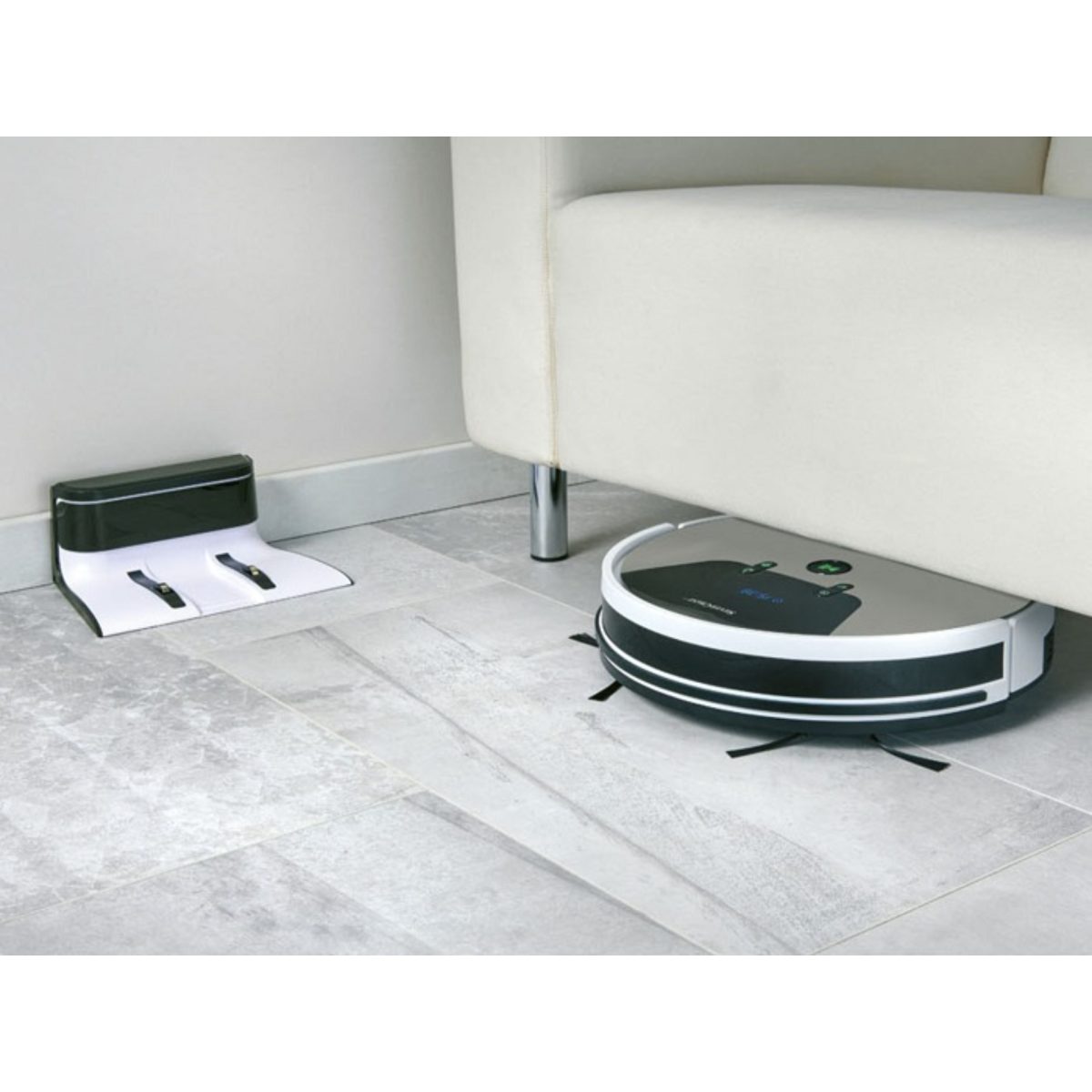 Robot Aspirapolvere Silvercrest SSRA1 WiFi 2600Pa 5 smart APP Bianco e nero - immagine 10