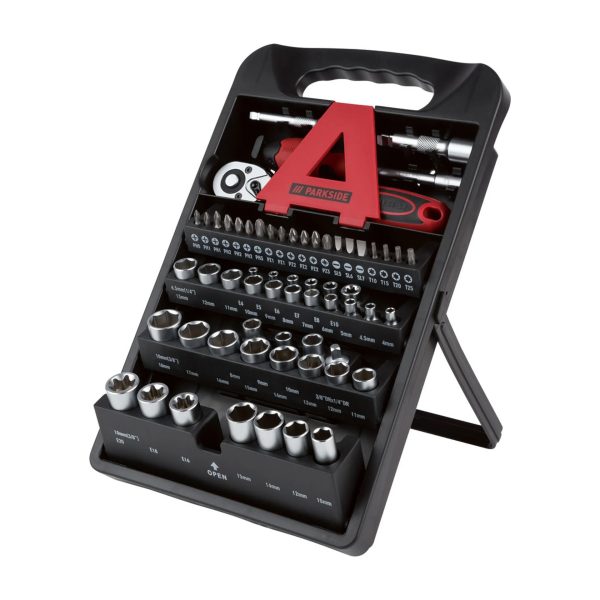 Parkside Kit Adattatori per Bussole e Bit con Arresto Cartongesso 61 pezzi