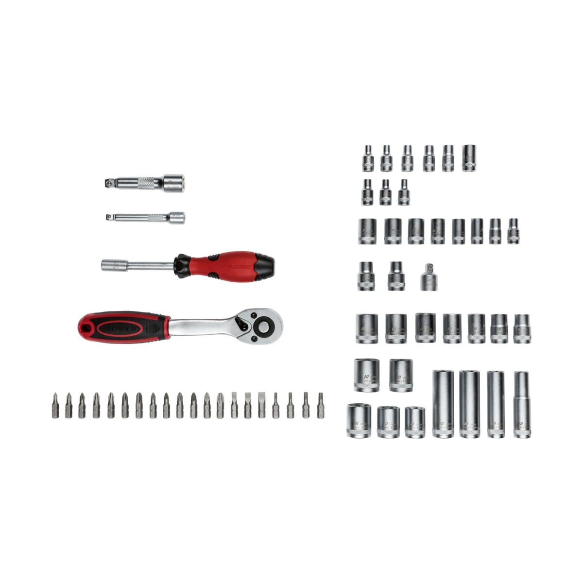 Parkside Kit Adattatori per Bussole e Bit con Arresto Cartongesso 61 pezzi - immagine 4
