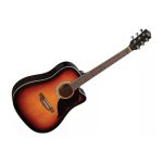 Eko Ranger CW EQ Brown 06216650 Chitarra acustica Sunburst Elettrificata Cutaway - immagine 2