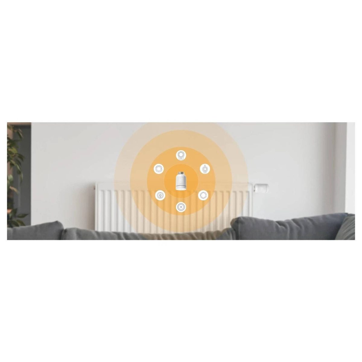 Imou Kit 2 Valvole Termostatiche Smart TRV1 EU WiFi Zigbee Bianco - immagine 3