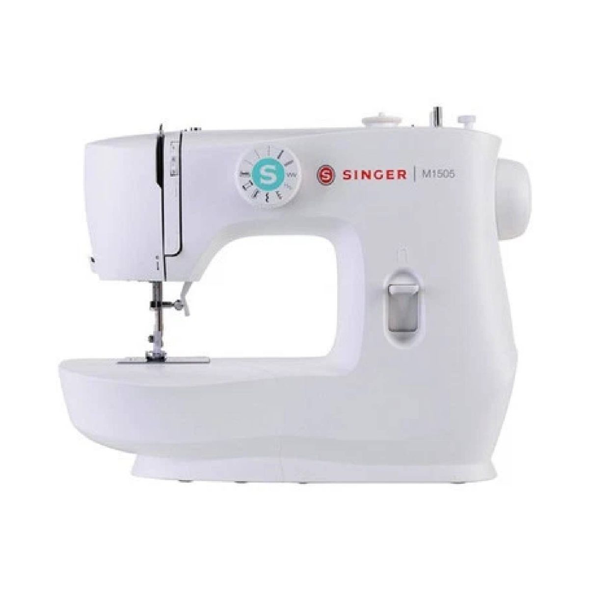 32795.jpg Singer M1505 Macchina da Cucire Meccanica Compatta 6 Punti Braccio Libero Bianca - immagine 1