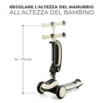 Kinderkraft Halley Monopattino Cavalcabile 2 in 1 Ruote LED Bianco - Nuovo Altro - immagine 5