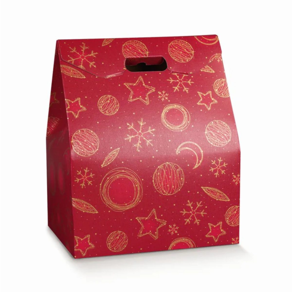 Scotton Porta Panettone e Bottiglia Red Universe Confezione Regalo Rossa Natale - immagine 2