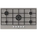 Piano cottura gas incasso Schock STS95542 SILVER PC90 AV Tortora Piccolo ammacco vicino al fuoco anteriore dx