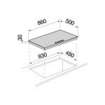 Piano cottura gas incasso Schock STS95542 SILVER PC90 AV Tortora Piccolo ammacco vicino al fuoco anteriore dx - immagine 4