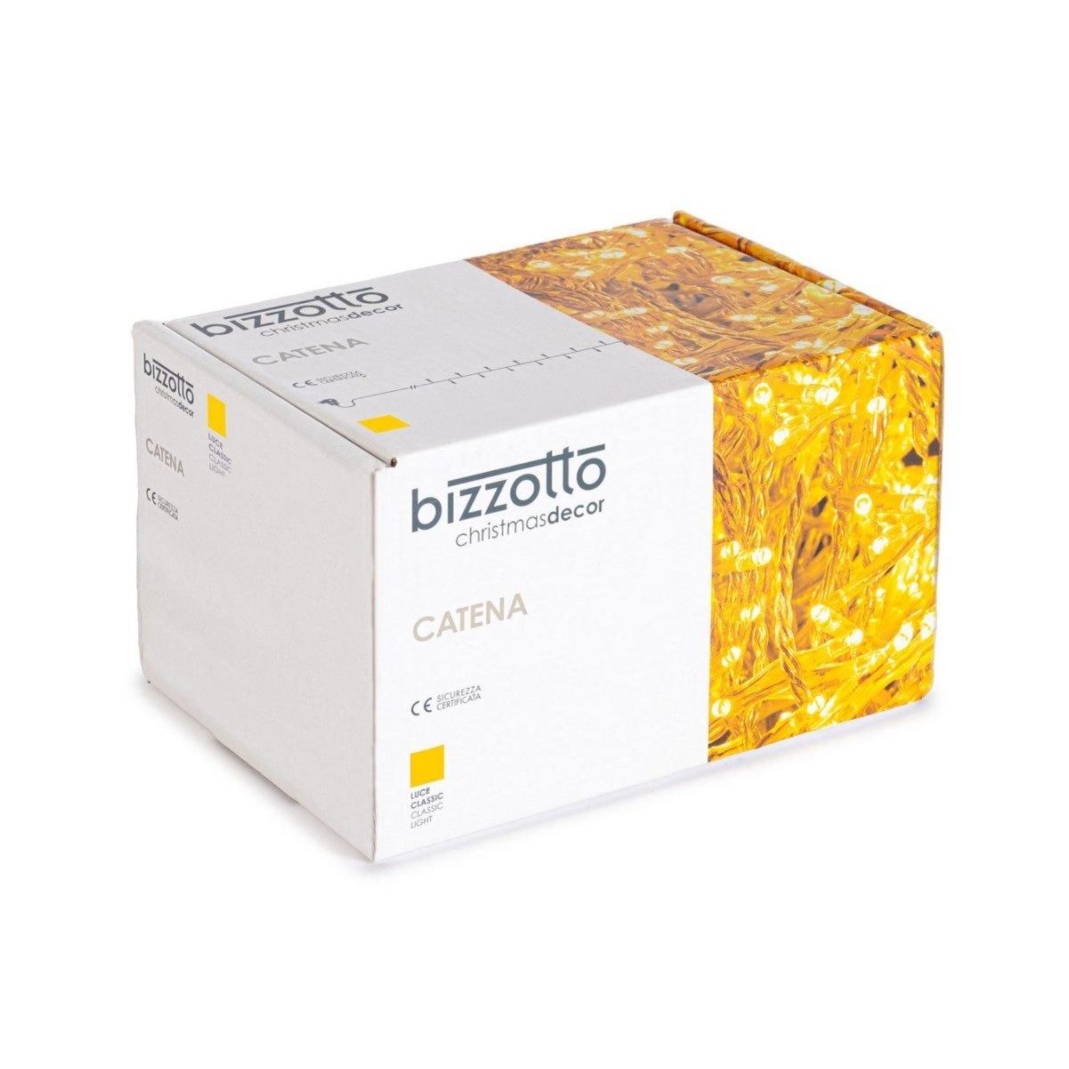 Filo Bizzotto Catena Luminosa 48 LED Bianco Caldo Cavo Verde a Batteria Esterno - immagine 2