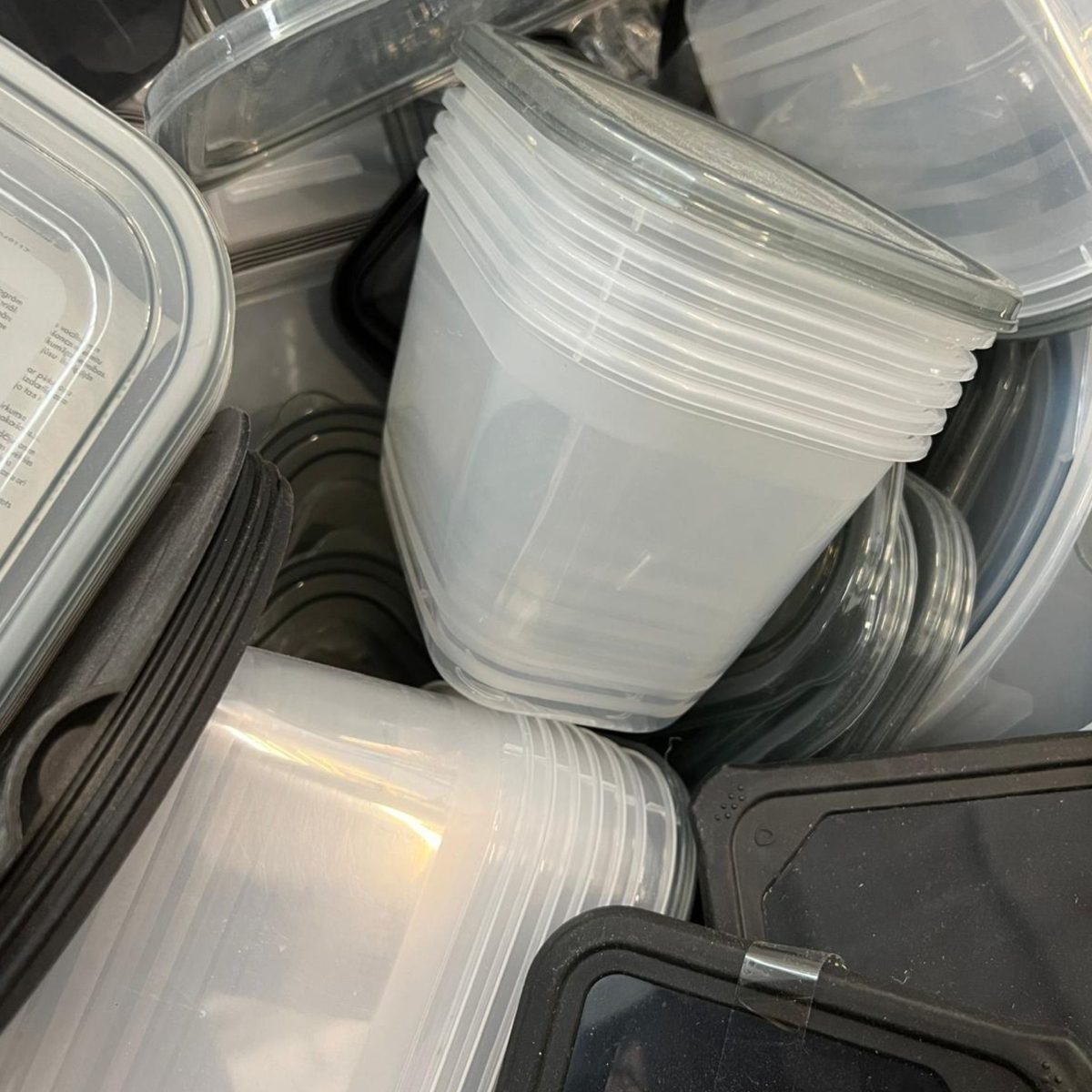 Lotto 69kg Contenitori Plastica Cucina Barattoli Nuovi per Mercatini fiere negozi - immagine 3