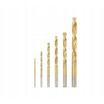 Parkside Set Punte per Metallo HSS Rivestimento in Titanio 2/3/4/5/6/8 mm 6 pezzi