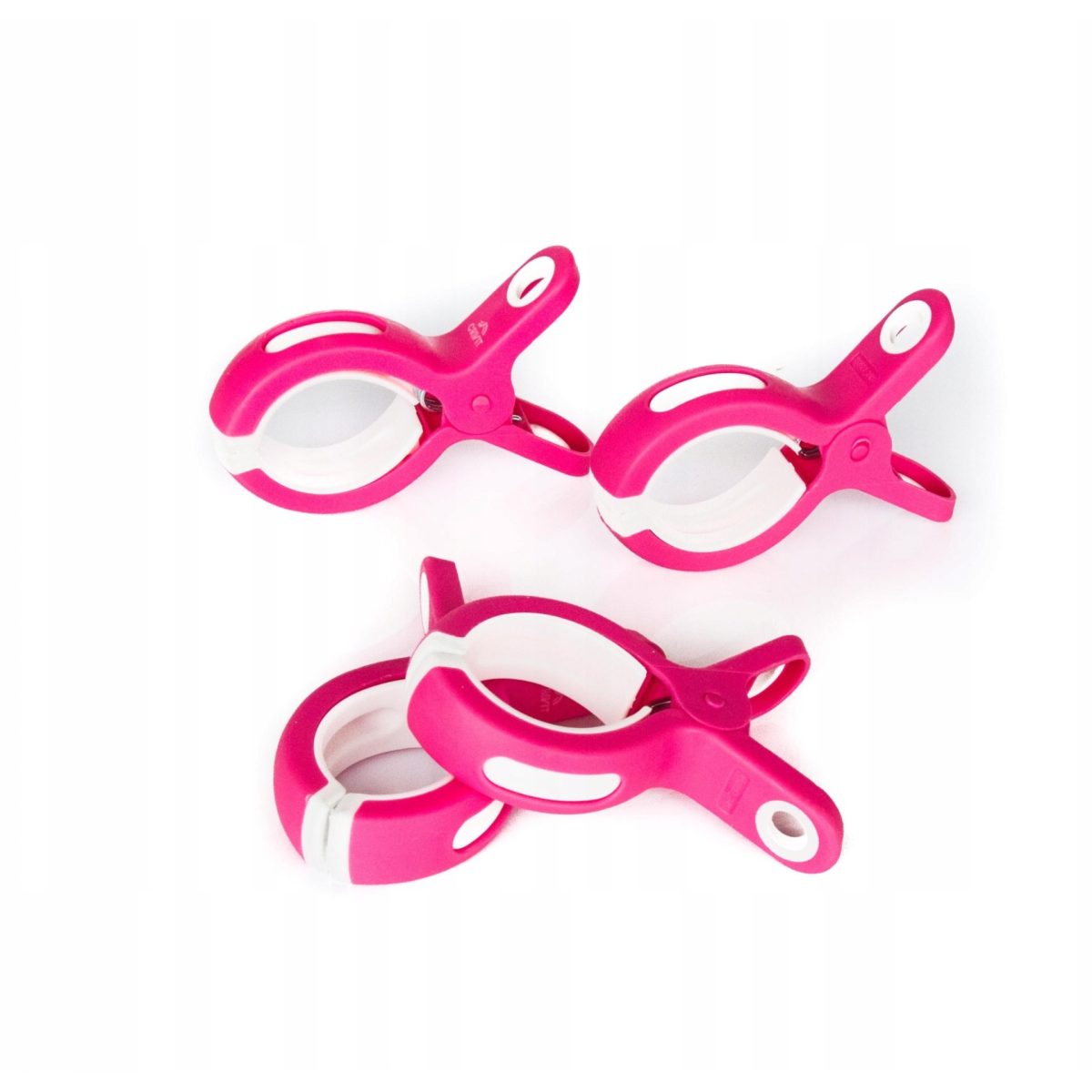 Crivit Mollette per Asciugamani XXL 4pz panni stendino bianco e rosa - immagine 2