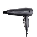 Termozeta 73046 Asciugacapelli Ionico 2000W con Diffusore e Concentratore Nero