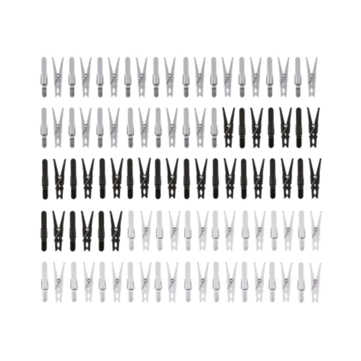 W5 Set Cestino con 50 Mollette Bucato Gancio Appendibile Plastica Resistente - immagine 2