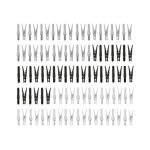 W5 Set Cestino con 50 Mollette Bucato Gancio Appendibile Plastica Resistente - immagine 2