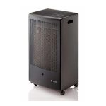 Olimpia Splendid Stufa Gas Catalitica 3000W Nera Lieve AMMACCATURA FRONTE LATO Dx