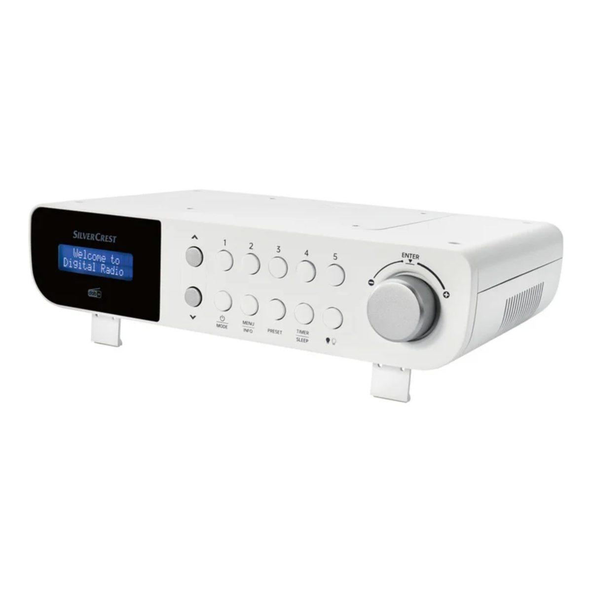 34049.jpg Silvercrest SKR 3W Radio da cucina DAB+ Bianca Digitale con Timer Bluetooth - immagine 1