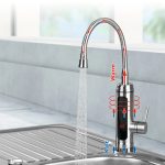 Easymaxx Rubinetto Elettrico Inox Acqua Calda Istantanea Display Digitale 3300W - immagine 6
