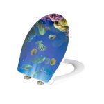 Livarno Premium Asse per WC Chiusura Ammortizzata Soft-Close Motivo Acquario