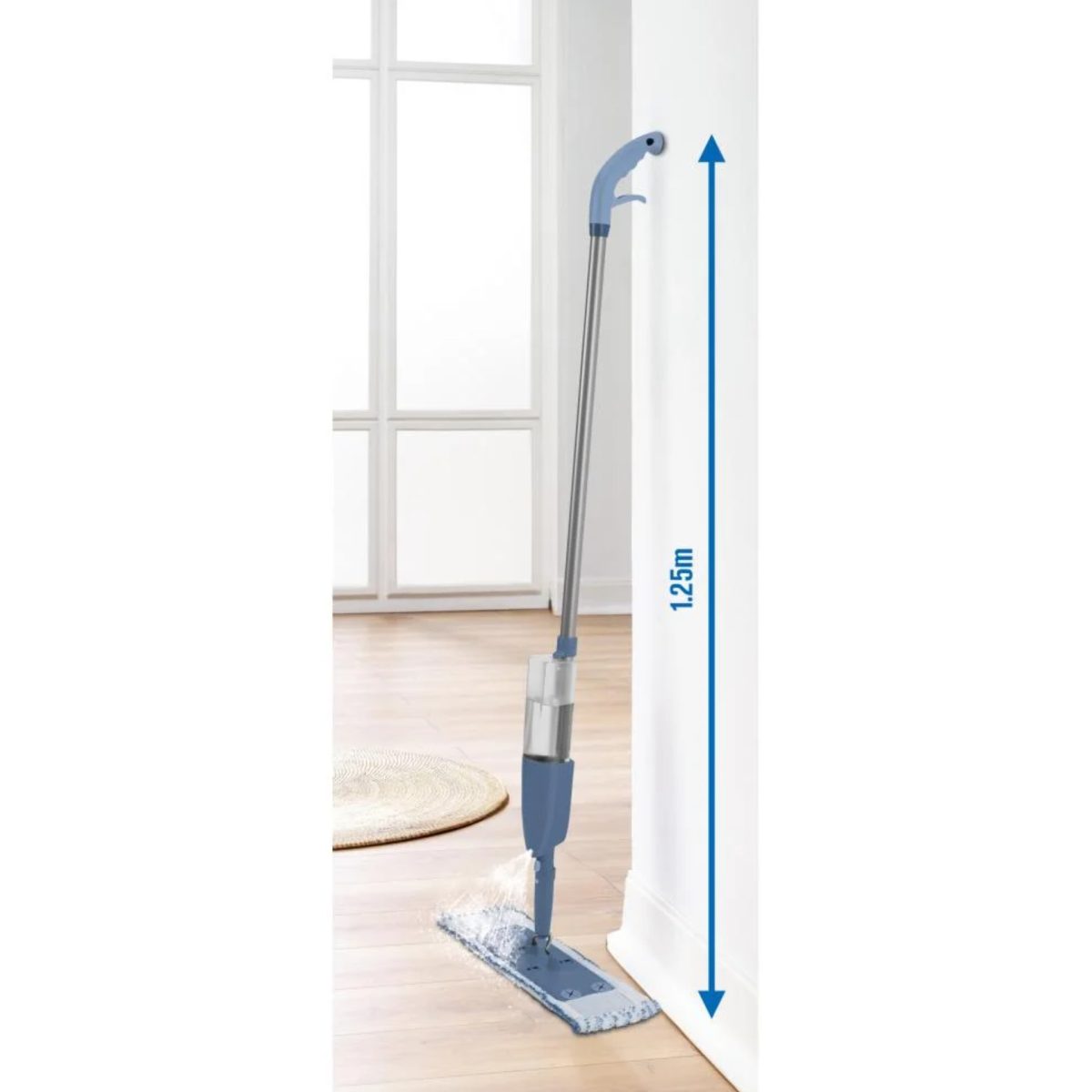 W5 Spazzola Lavapavimenti con 2 Panni Microfibra Testina Universale Pulizia - immagine 6