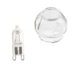 Electrolux Kit Luce Forno 8087690015 Vetro + Lampada G9 40W Originale AEG