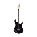 Yamaha ERG121 Chitarra Elettrica Nera con Scheggiatura e Custodia Morbida