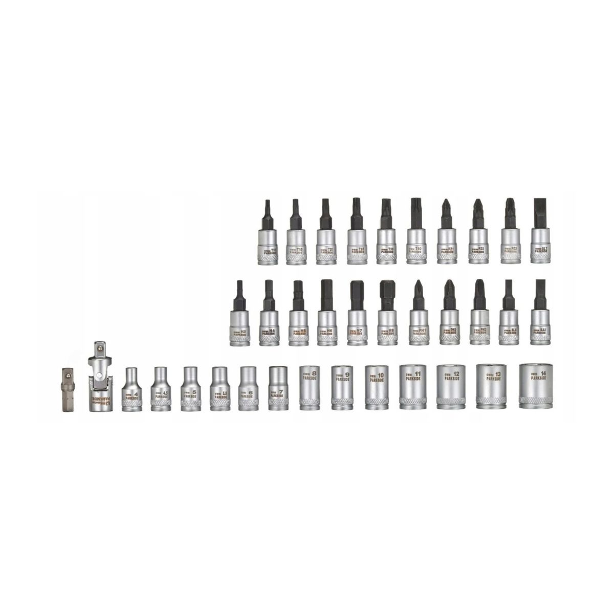 Parkside Kit Meccanica 46 Pezzi con Chiavi a Bussola e Cricchetto - immagine 3