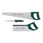 Parkside Seghe Manuali con Segaccio e Seghetto Universale cartongesso 3 pezzi