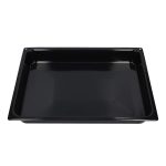 Teglia leccarda Hisense 881874 smaltata nera, ricambio originale forno vista dall'alto