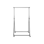 Stander appendiabiti Livarno metallo design moderno 160 cm, vista frontale struttura a cavalletto