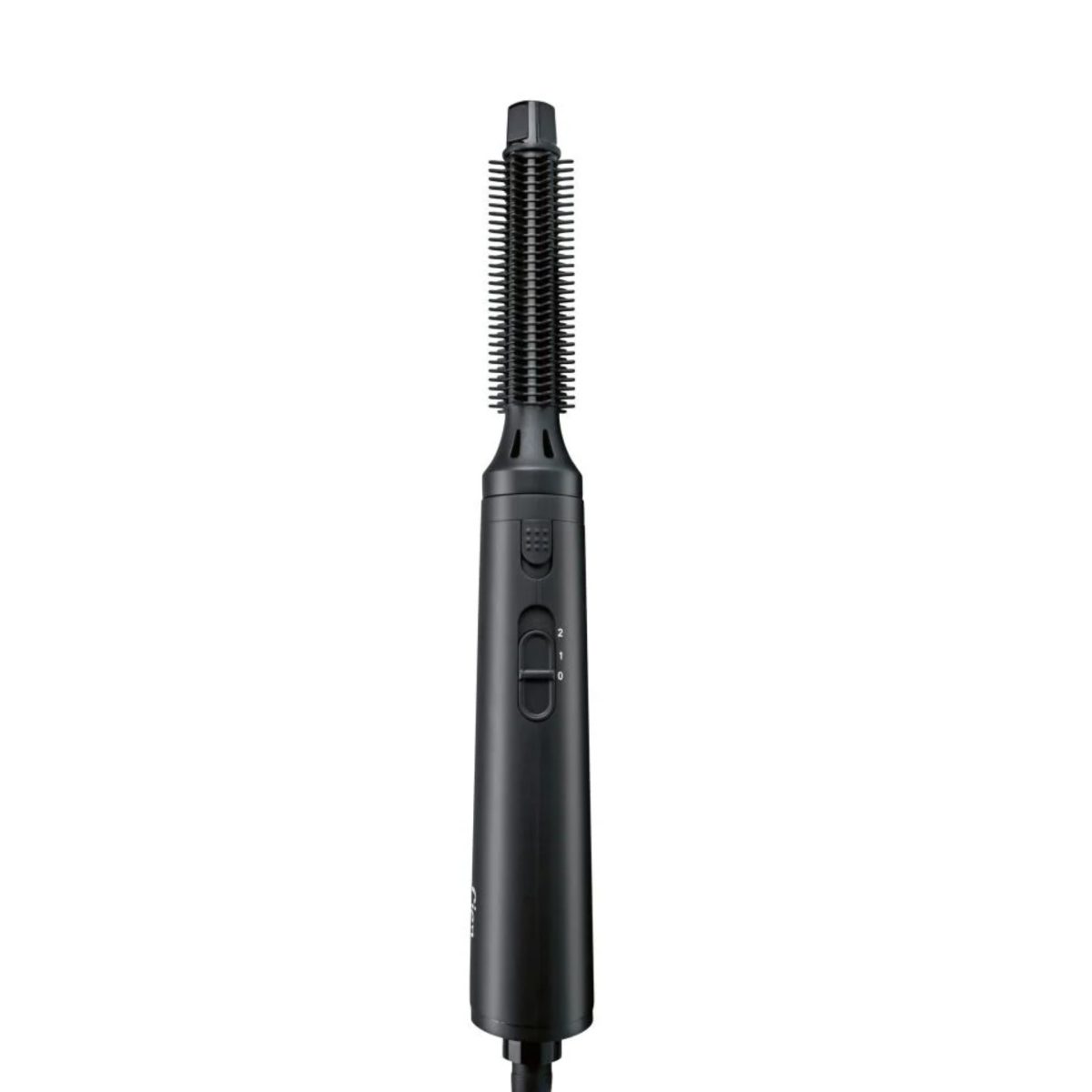 Spazzola ad aria calda Cien Beauty CWG 300 nera, dettaglio impugnatura con selettore di velocità 0-1-2