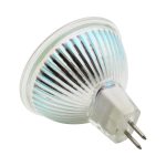 Lampadina LED Livarno Lux GU5.3 30W vista laterale con riflettore e attacco GU5.3 a pin