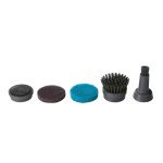 Set completo testine intercambiabili per Silvercrest SRB 4: spugne, setole e pennello dettaglio