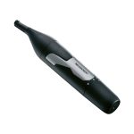 Tagliapeli naso e orecchie Silvercrest a batteria, vista diagonale con testina rotante e interruttore acceso/spento