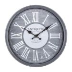 Lowell Orologio Parete Vintage Effetto Legno Anticato 28cm Shabby Chic 00887TG