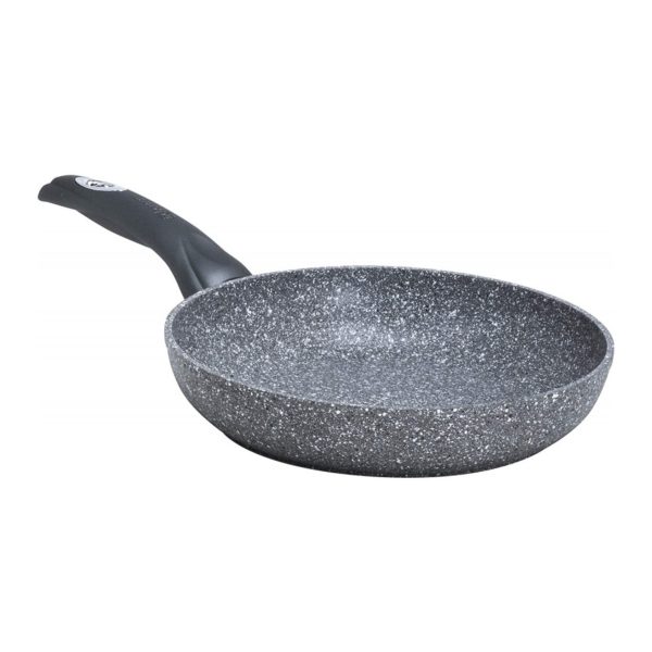 Padella Aeternum Madame Petravera 32cm grigio pietra, vista frontale interno antiaderente