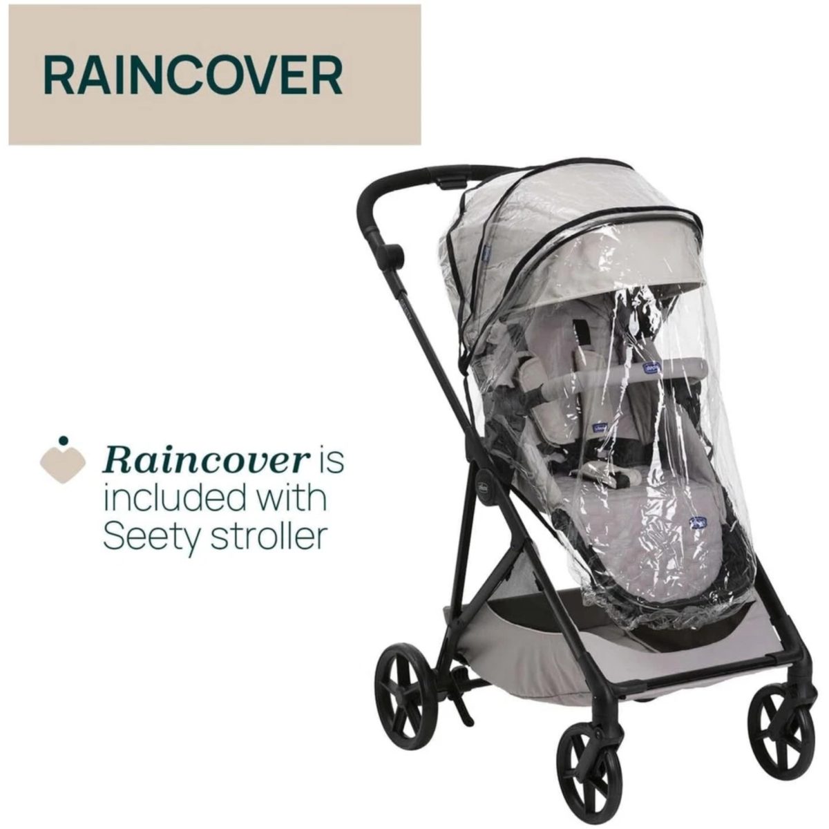 Chicco SEETY Florence Beige Passeggino 4 Ruote 0-22 kg - Nuovo Altro - immagine 2
