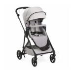 Chicco Seety Florence Beige passeggino 4 ruote vista frontale con capottina e cintura di sicurezza