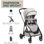 Chicco SEETY Florence Beige Passeggino 4 Ruote 0-22 kg - Nuovo Altro - immagine 8