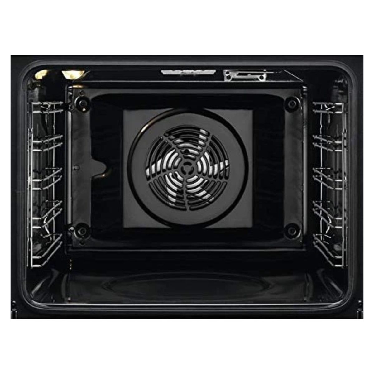 Electrolux FR65G forno da incasso 72L, vista interna cavità con ventola Surroundcook e guide laterali