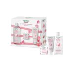 Equilibra Rosa Ialuronica set regalo viso con confezione e i 3 prodotti inclusi: acqua pura, sapone e crema
