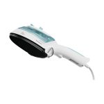 Silvercrest SDRB 1000W spazzola vapore, dettaglio piastra antiaderente nera e gancio appendiabiti