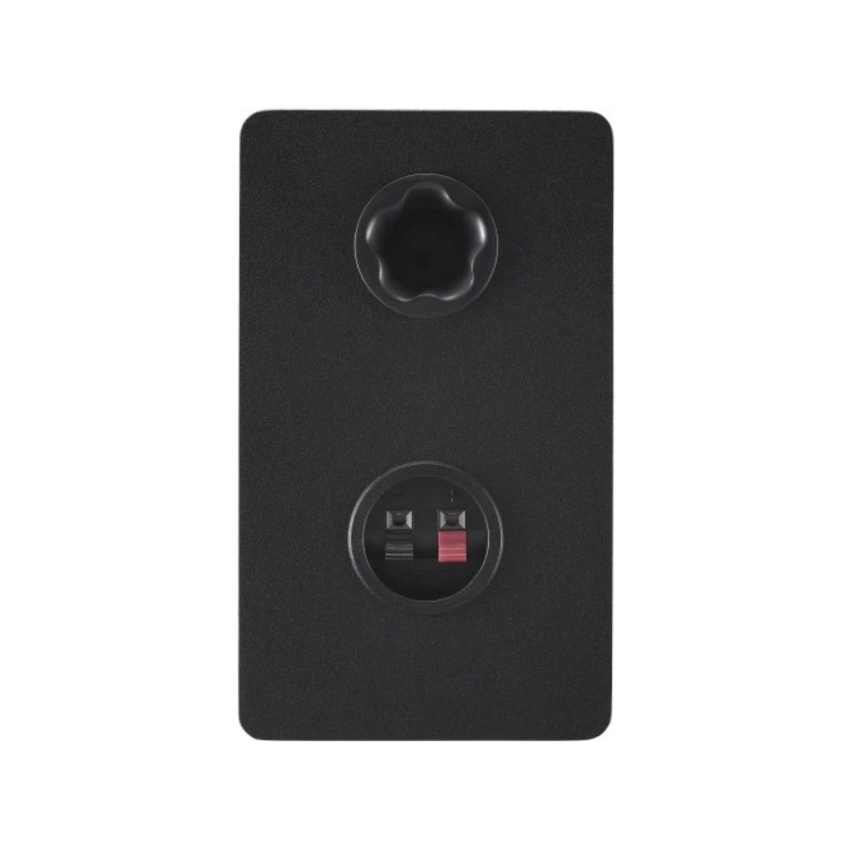 Yamaha HS3 Black dettaglio pannello posteriore con morsetti speaker e supporto per montaggio a parete