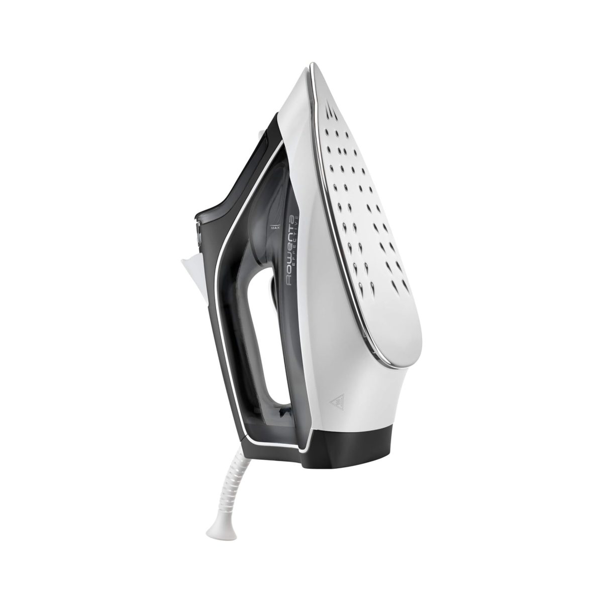 Ferro da stiro Rowenta DX1530 Effective in verticale, dettaglio piastra forata e punta